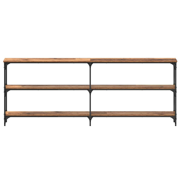 Konsolbord Gammelt træ 200 x 29 x 75 cm Samlet træ og metal