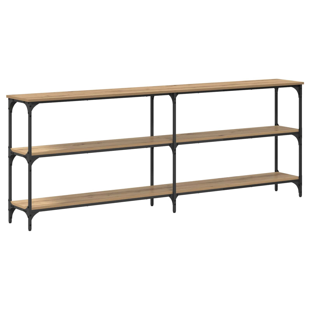 Konsolbord artisan eg 200 x 29 x 75 cm Samlet træ og metal