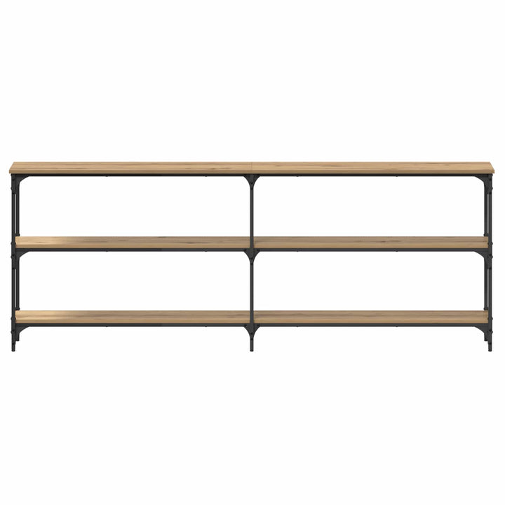 Konsolbord artisan eg 200 x 29 x 75 cm Samlet træ og metal