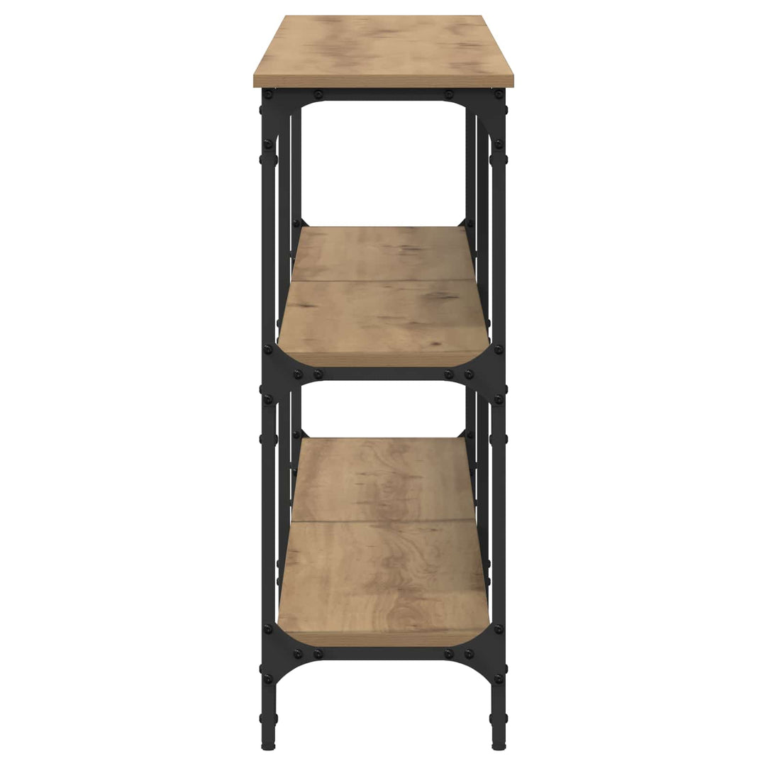 Konsolbord artisan eg 200 x 29 x 75 cm Samlet træ og metal