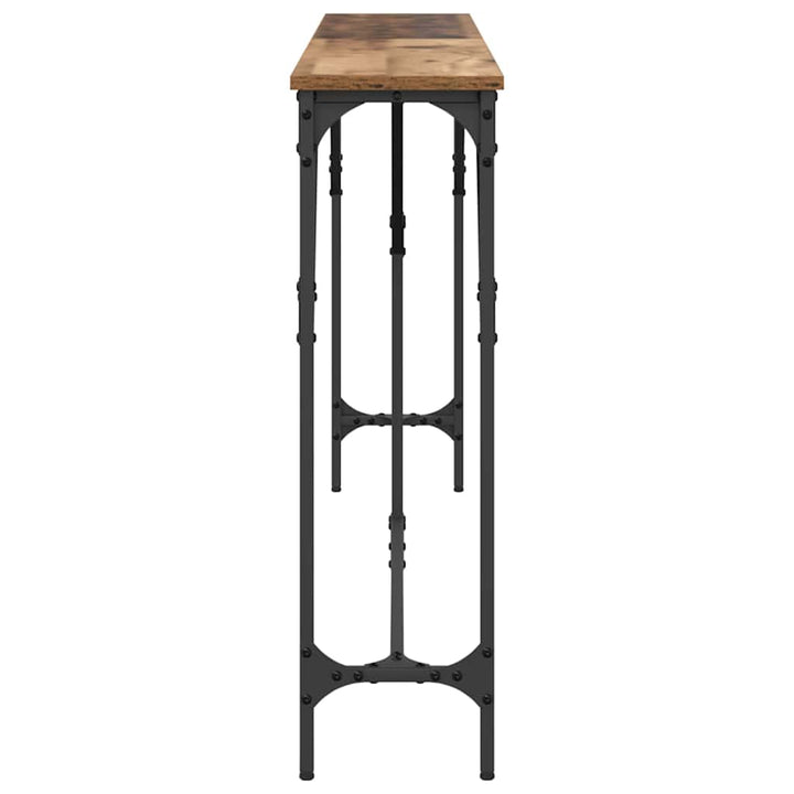 Konsolbord Gammelt træ 180 x 23 x 75 cm Laminat træ og metal