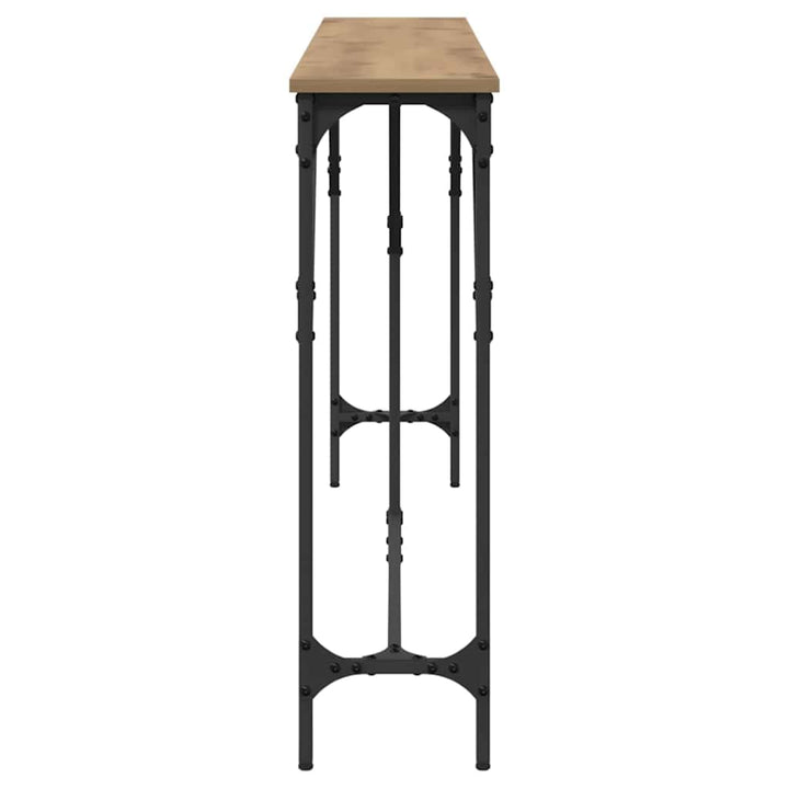 Konsolbord artisan eg 180 x 23 x 75 cm Laminat træ og metal