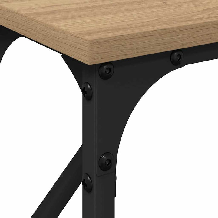 Konsolbord artisan eg 140 x 23 x 75 cm Laminat træ og metal
