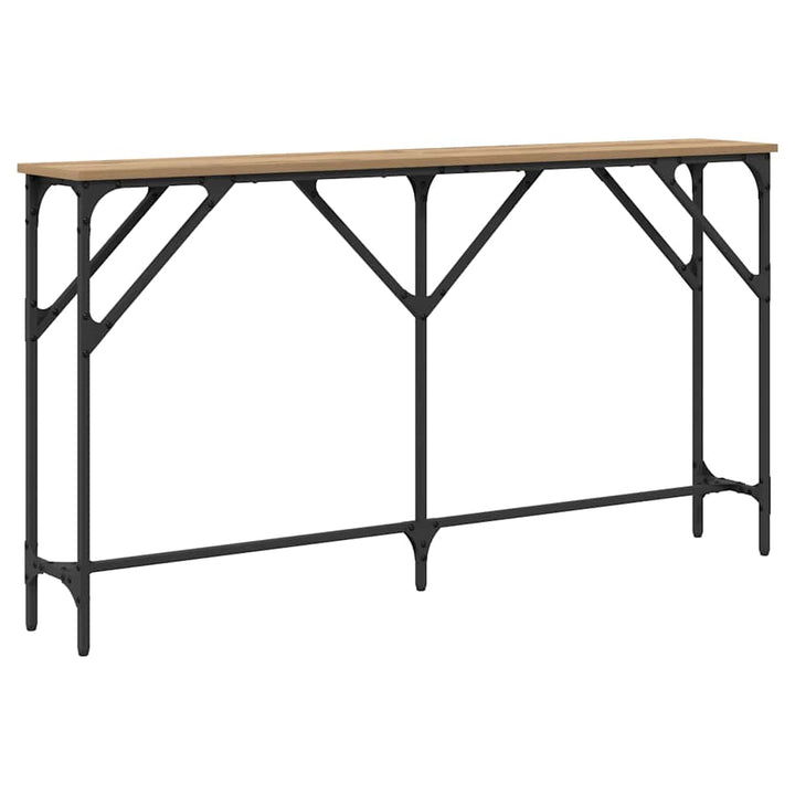 Konsolbord artisan eg 140 x 23 x 75 cm Laminat træ og metal