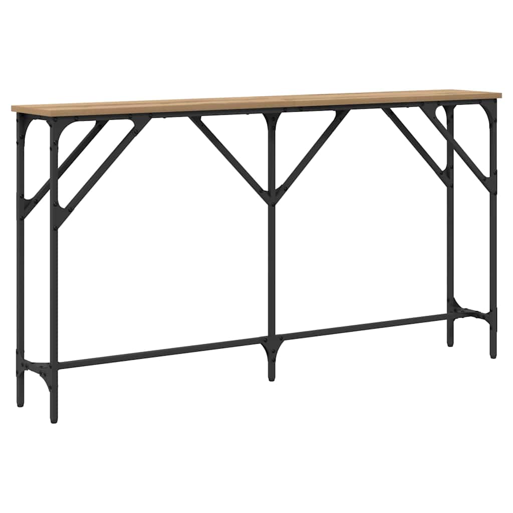 Konsolbord artisan eg 140 x 23 x 75 cm Laminat træ og metal