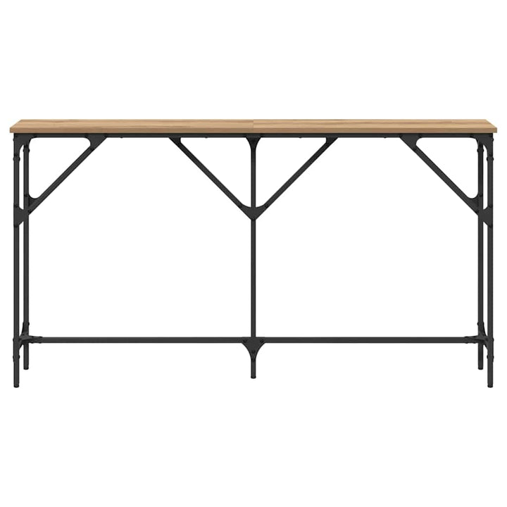 Konsolbord artisan eg 140 x 23 x 75 cm Laminat træ og metal