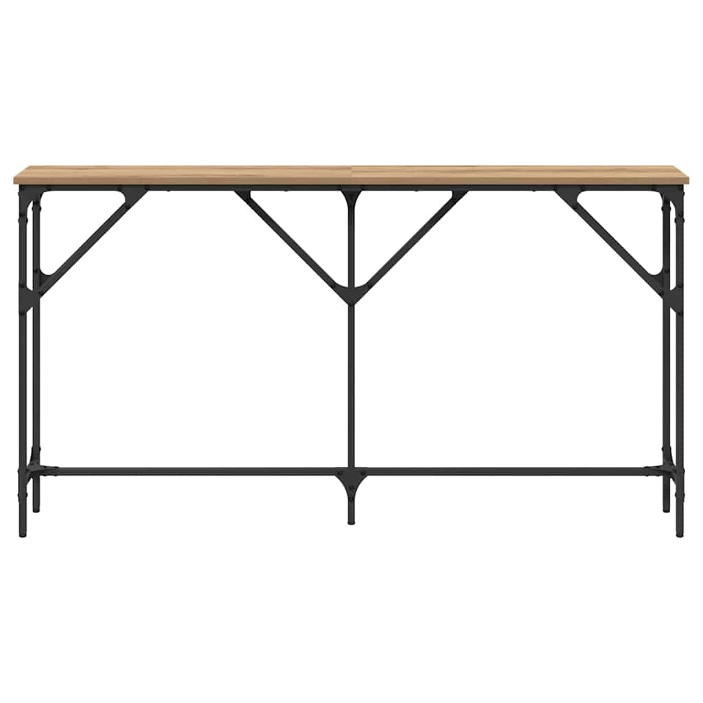Konsolbord artisan eg 140 x 23 x 75 cm Laminat træ og metal