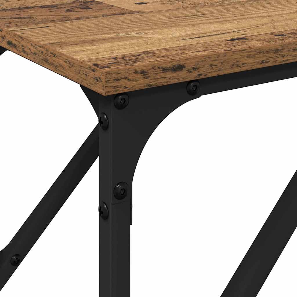 Konsolbord Gammelt træ 200 x 29 x 75 cm Laminat træ og metal