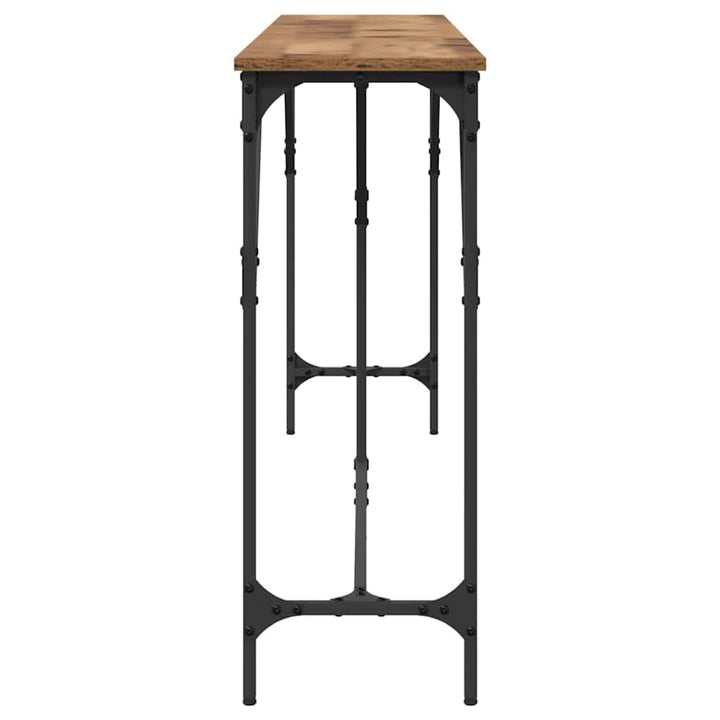 Konsolbord Gammelt træ 200 x 29 x 75 cm Laminat træ og metal