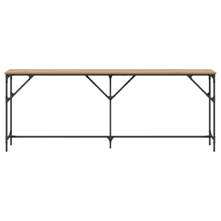 Konsolbord artisan eg 200 x 29 x 75 cm Laminat træ og metal