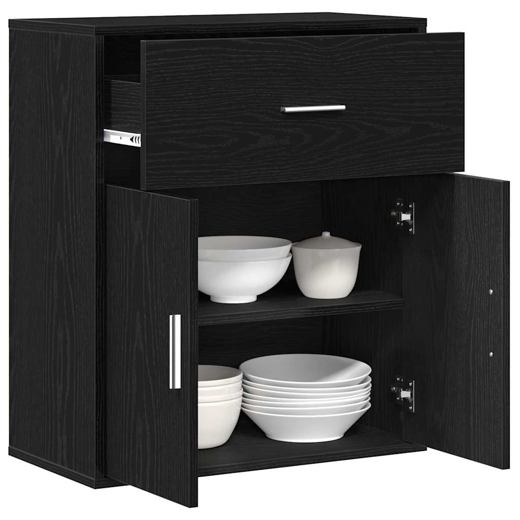 Sideboard Sort eg 60 x 31 x 70 cm Konstrueret træ
