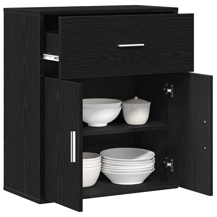 Sideboard Sort eg 60 x 31 x 70 cm Konstrueret træ