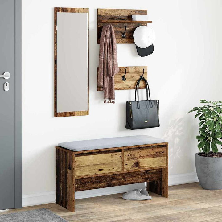 Entremøbelsæt Gammelt træ 90 x 31 x 46,5 cm Konstrueret træ