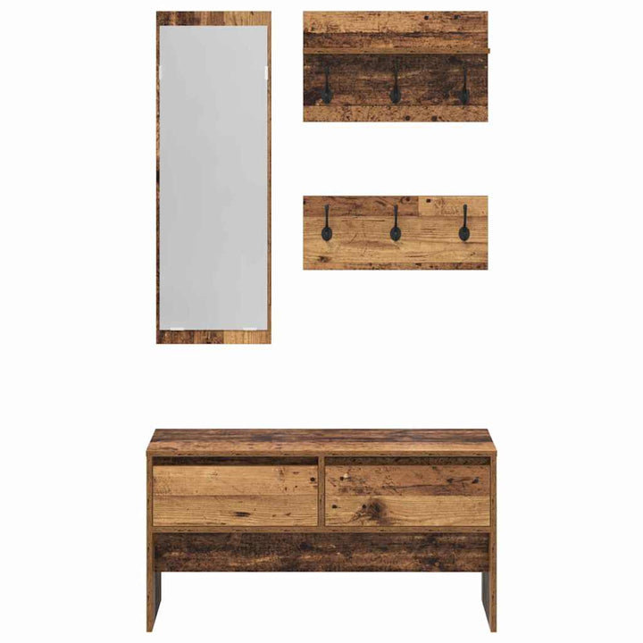Entremøbelsæt Gammelt træ 90 x 31 x 46,5 cm Konstrueret træ