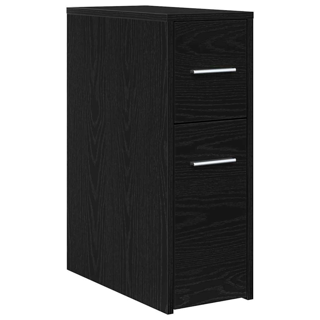 Badeværelsesmøbel sæt Sort eg 22 x 44 x 61.5 cm Konstrueret træ