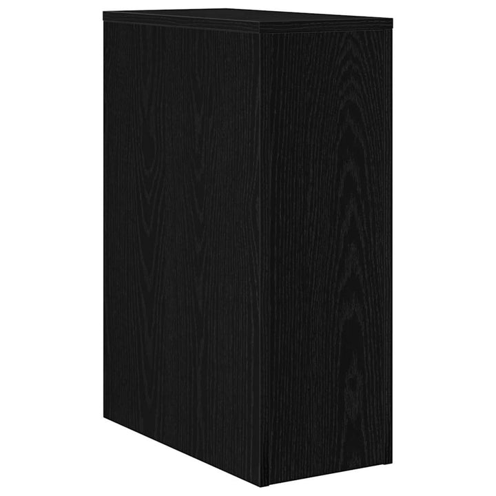 Badeværelsesmøbel sæt Sort eg 22 x 44 x 61.5 cm Konstrueret træ