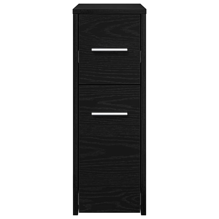 Badeværelsesmøbel sæt Sort eg 22 x 44 x 61.5 cm Konstrueret træ