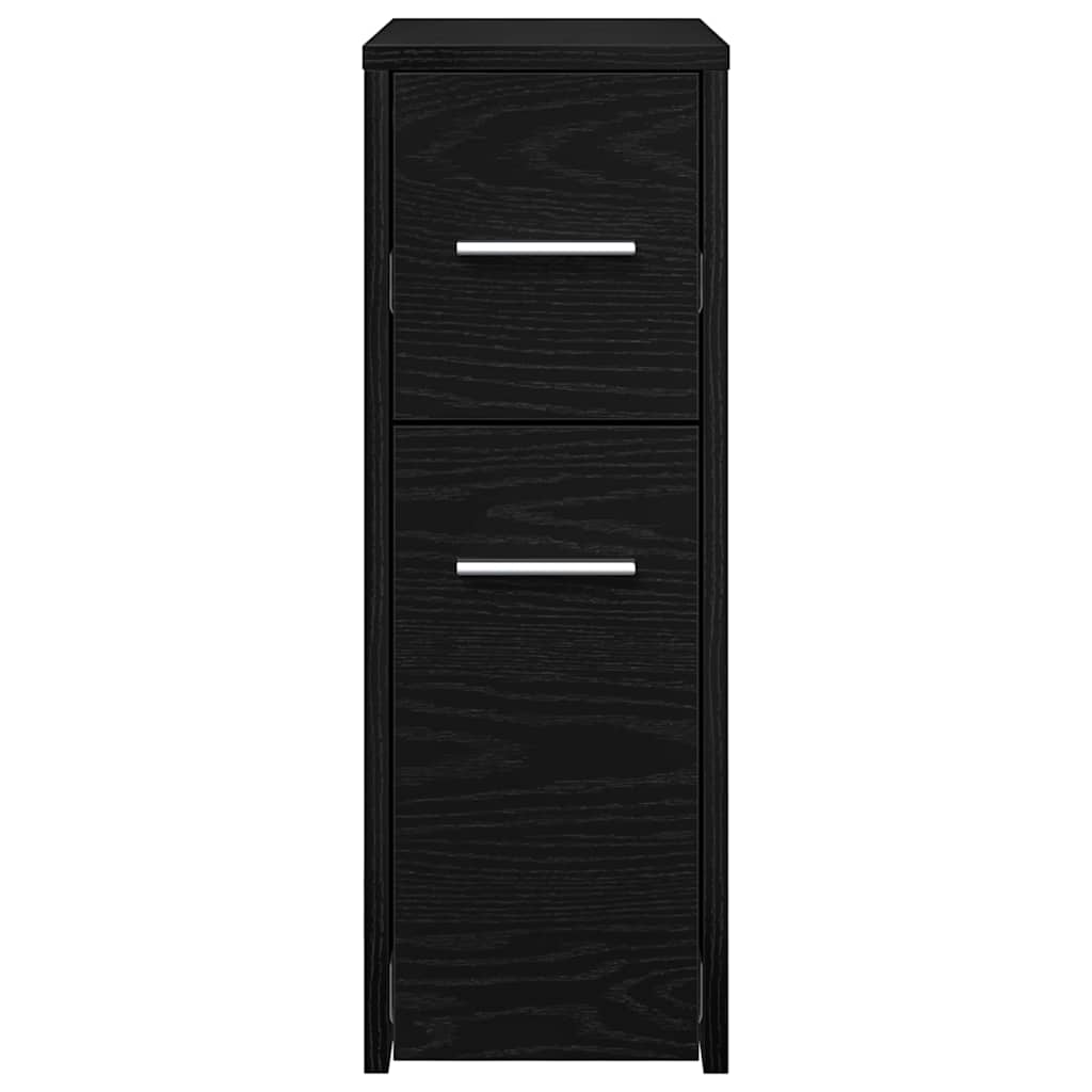 Badeværelsesmøbel sæt Sort eg 22 x 44 x 61.5 cm Konstrueret træ