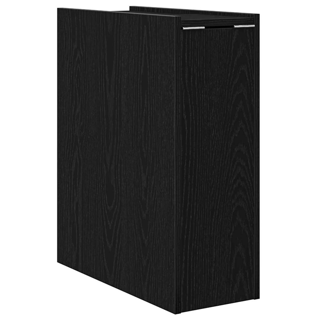 Badeværelsesmøbel sæt Sort eg 80 x 18 x 60 cm Konstrueret træ