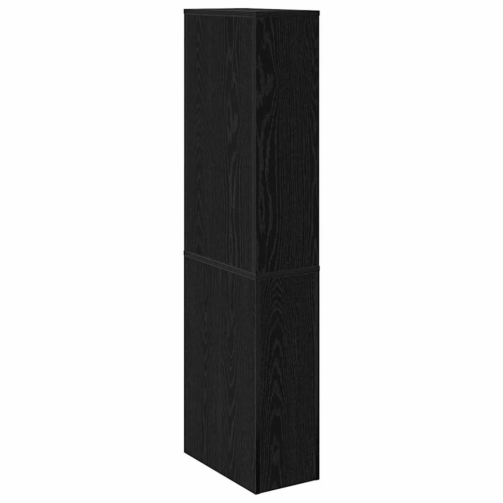 Badeværelsesmøbel sæt 22 x 41 x 135 cm Konstrueret træ Sort eg