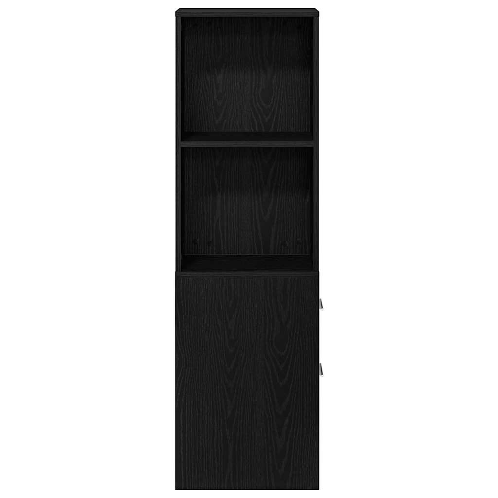 Badeværelsesmøbel sæt 22 x 41 x 135 cm Konstrueret træ Sort eg