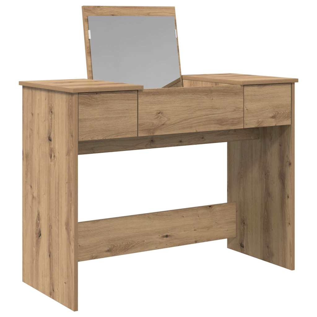 Kosmetikbord med skuffe Artisan Egetræ 100 x 45 x 76 cm