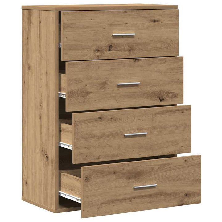 Sideboard Artisan Egetræ 60 x 31 x 84 cm Konstrueret træ