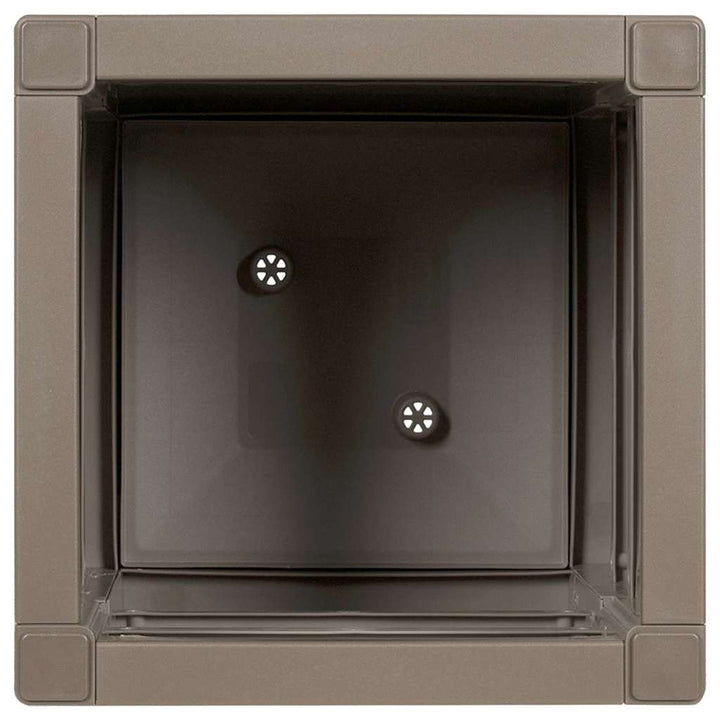 Haveblomsterkasse Lys Brun 36 x 36 x 35 cm PP