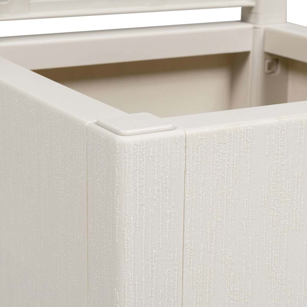 Havekrukke med trellis Hvid 36 x 36 x 140 cm PP