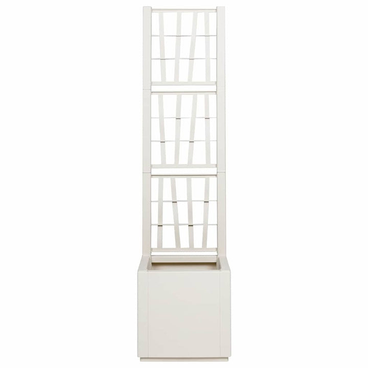 Havekrukke med trellis Hvid 36 x 36 x 140 cm PP