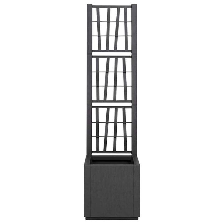 Havekrukke med trellis Mørkegrå 36 x 36 x 140 cm PP