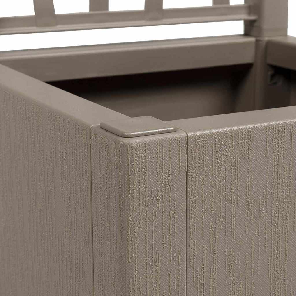 Havekrukke med trellis Lys Brun 36 x 36 x 140 cm PP