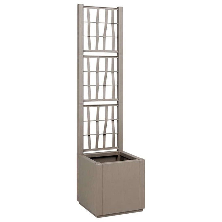 Havekrukke med trellis Lys Brun 36 x 36 x 140 cm PP