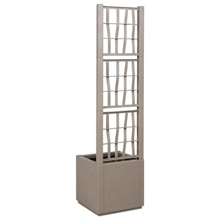 Havekrukke med trellis Lys Brun 36 x 36 x 140 cm PP