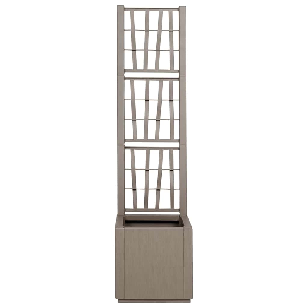 Havekrukke med trellis Lys Brun 36 x 36 x 140 cm PP