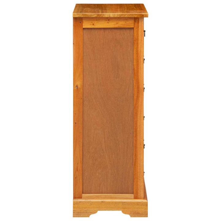 Skuffeskab Naturfarvet 45 x 35 x 100,5 cm Massiv Mahogni