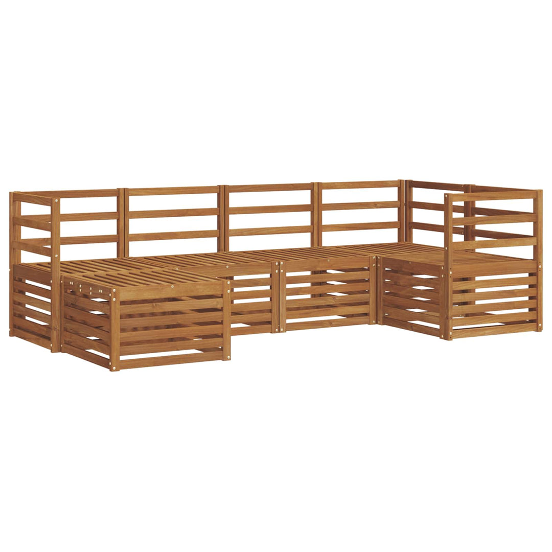 Sektionalsofa sæt 6 pcs Naturfarvet
