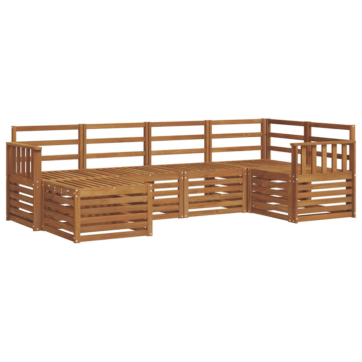 Sektionalsofa sæt 6 pcs Naturfarvet