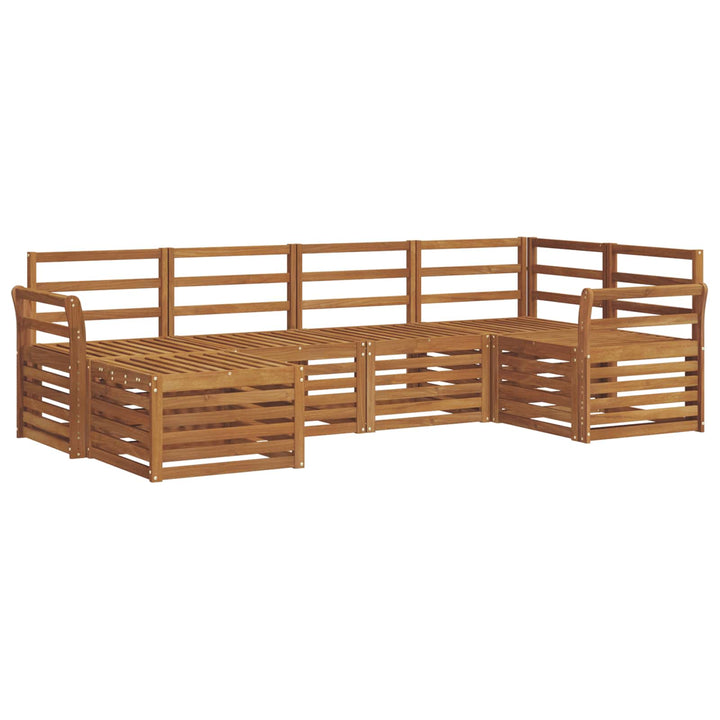 Sektionalsofa sæt 6 pcs Naturfarvet