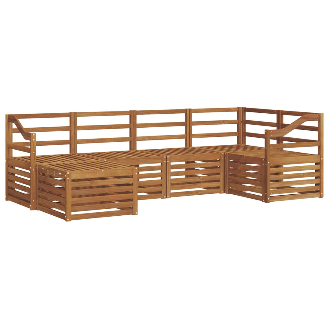 Sektionalsofa sæt 6 pcs Naturfarvet