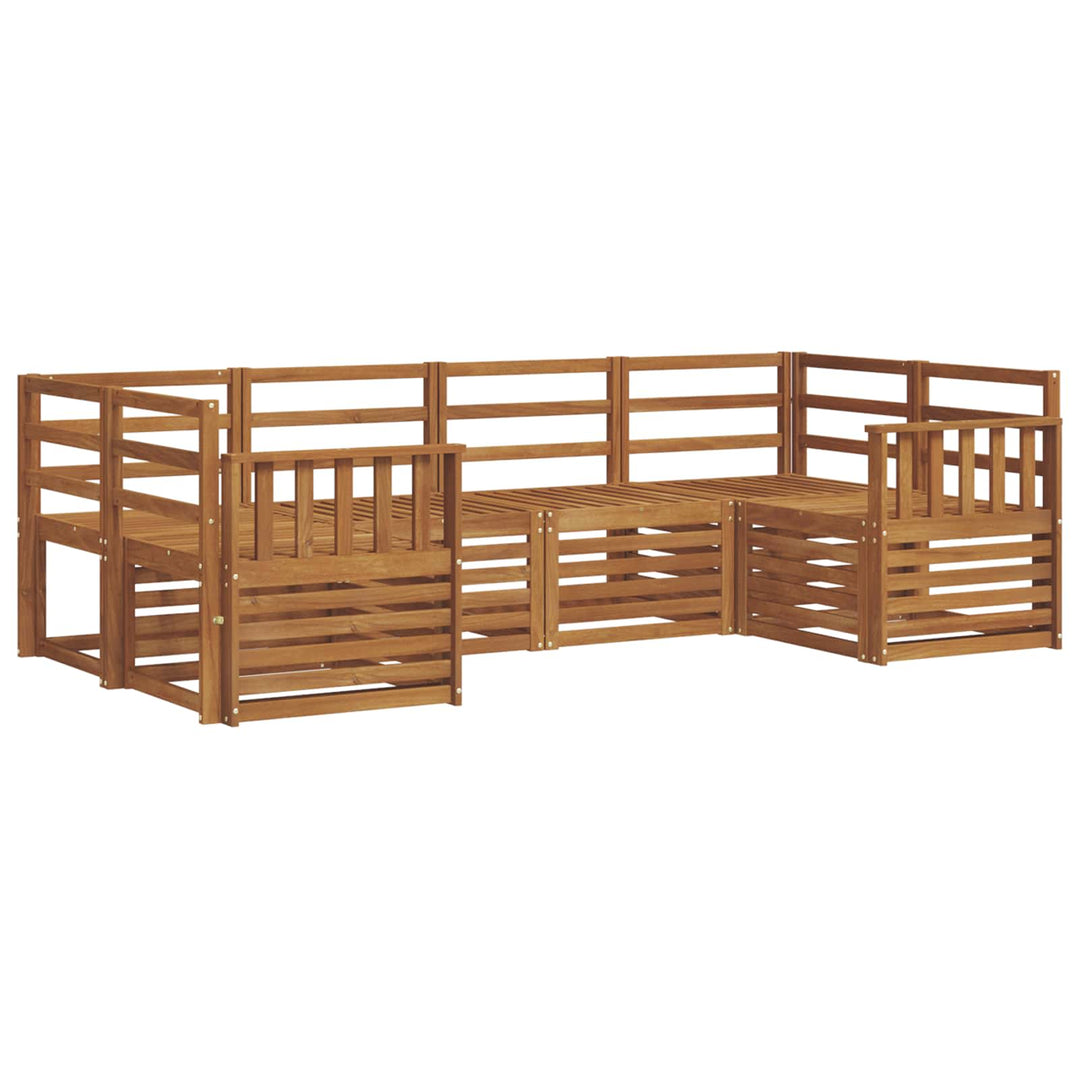 Sektionalsofa sæt 6 pcs Naturfarvet