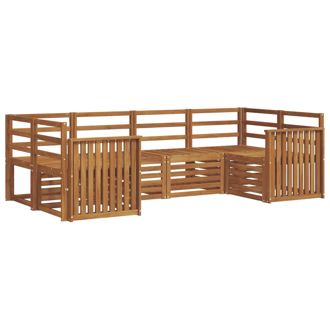 Sektionalsofa sæt 6 pcs Naturfarvet