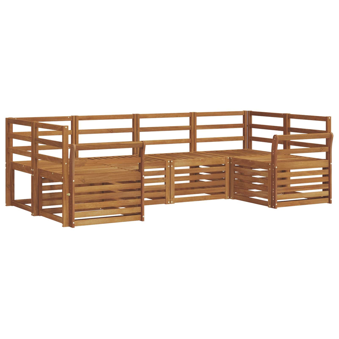 Sektionalsofa sæt 6 pcs Naturfarvet