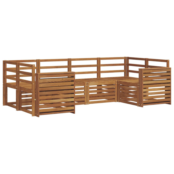 Sektionalsofa sæt 6 pcs Naturfarvet