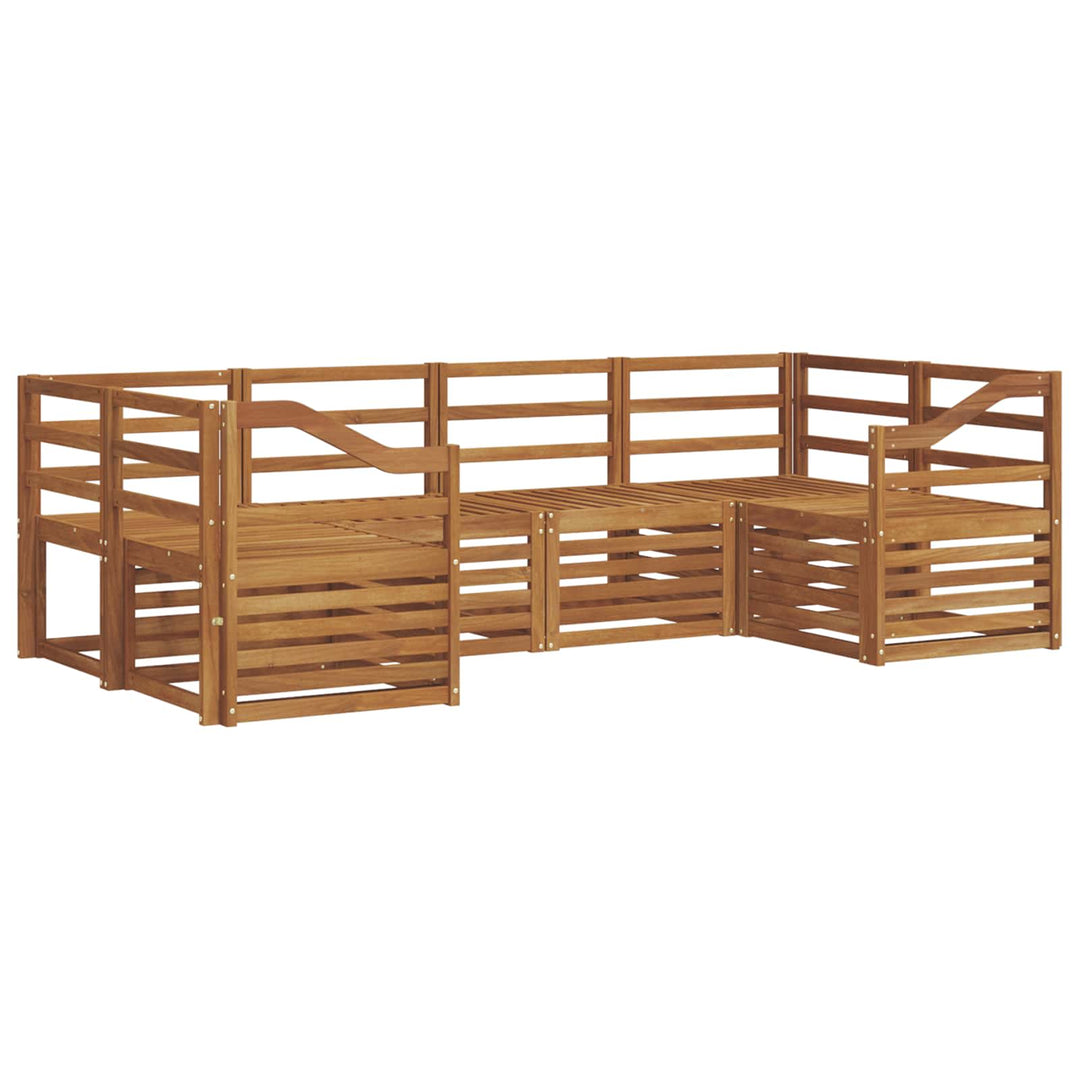 Sektionalsofa sæt 6 pcs Naturfarvet