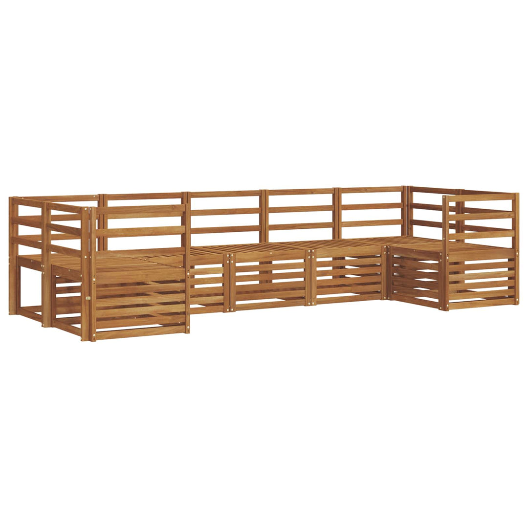 Sektionalsofa sæt 7 pcs Naturfarvet