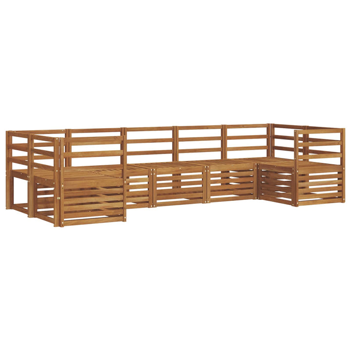 Sektionalsofa sæt 7 pcs Naturfarvet