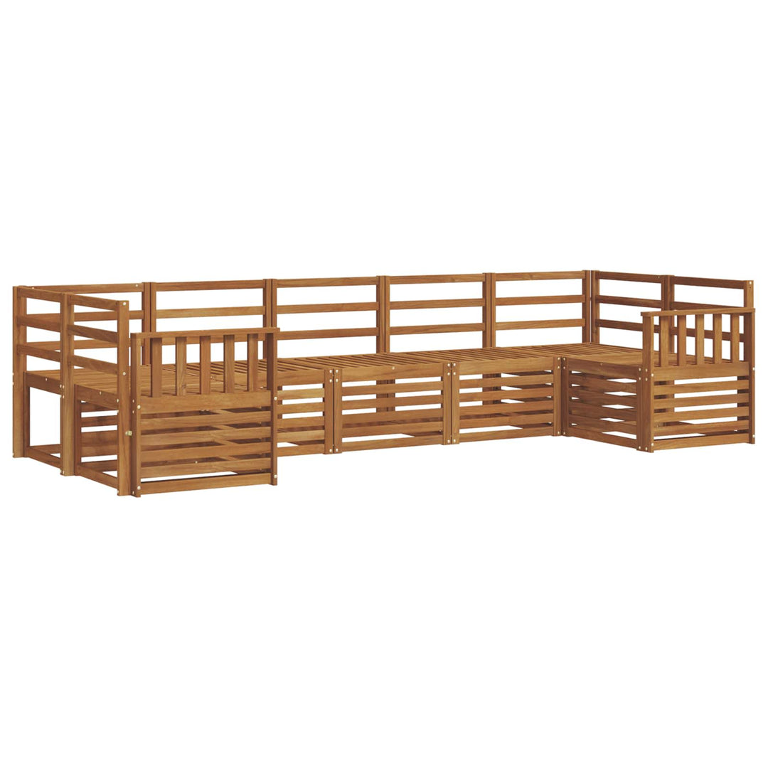 Sektionalsofa sæt 7 pcs Naturfarvet