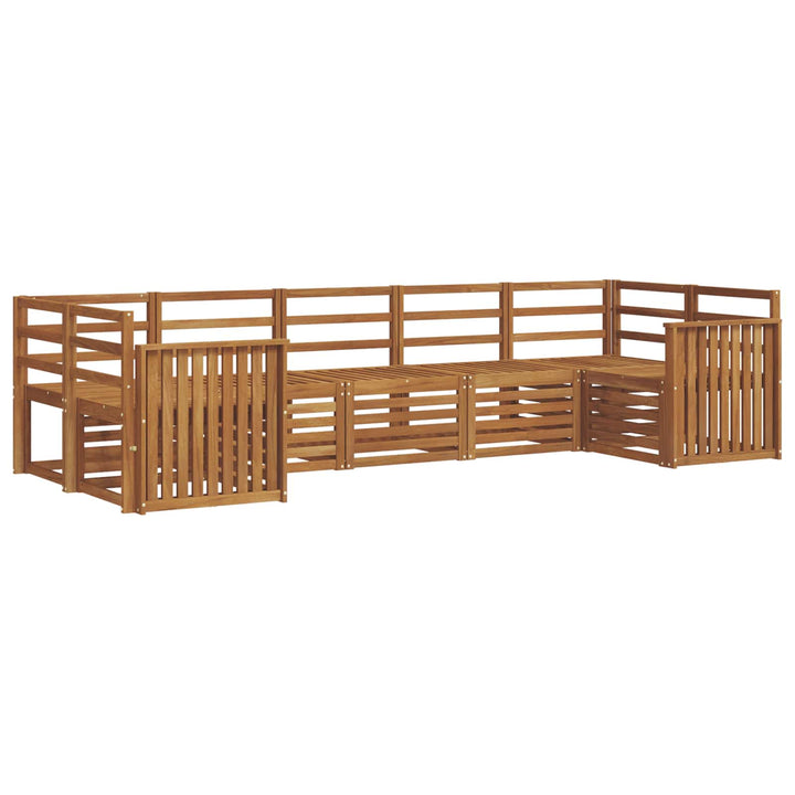 Sektionalsofa sæt 7 pcs Naturfarvet