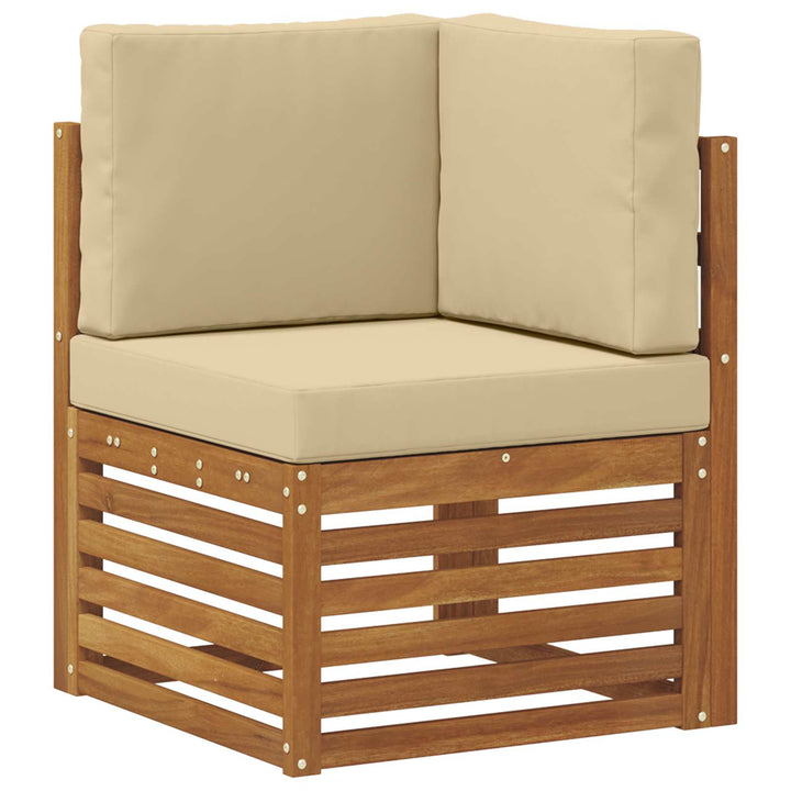 Sektionalsofa sæt med pude 7 pcs Naturlig og Beige